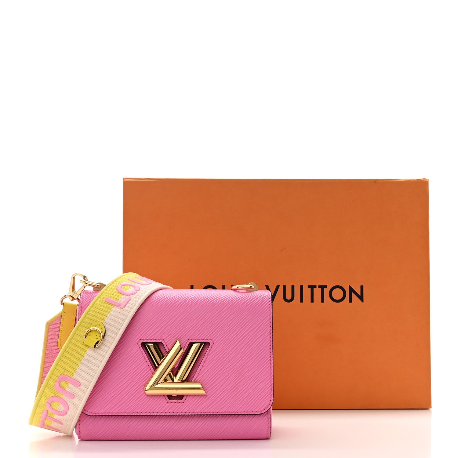 Louis Vuitton Epi Twist Shoulder Bag PM Pink Yellow 13 of 13