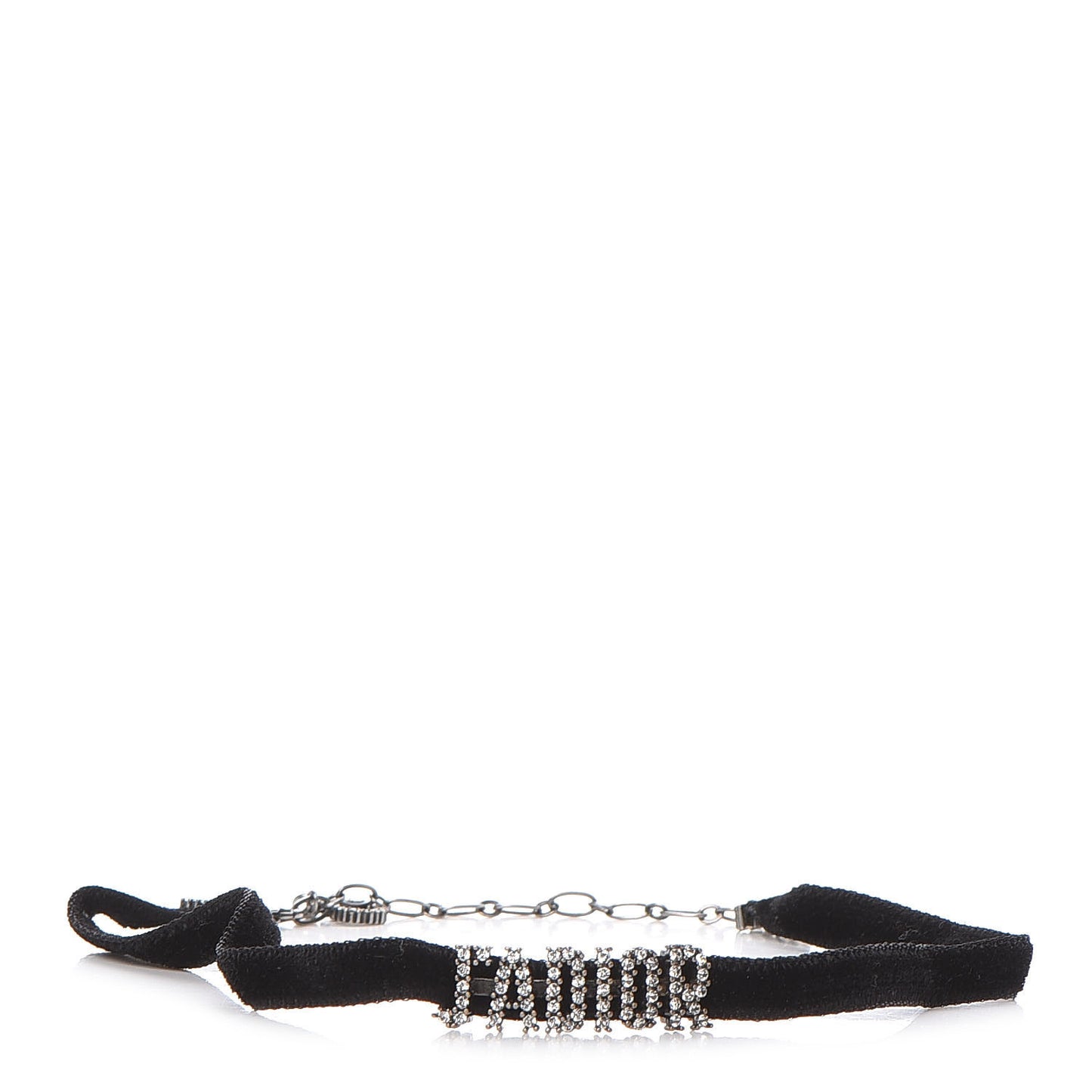 Velvet Crystal J’Adior Choker Necklace Black