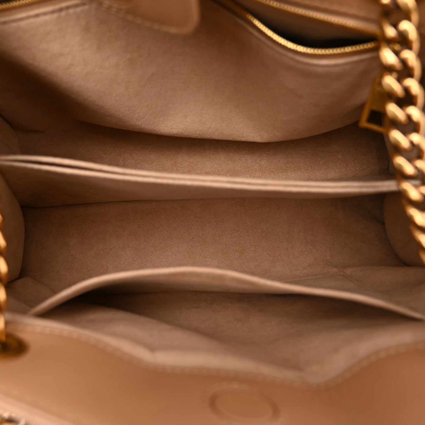 Calfskin New Wave Chain Tote Noisette