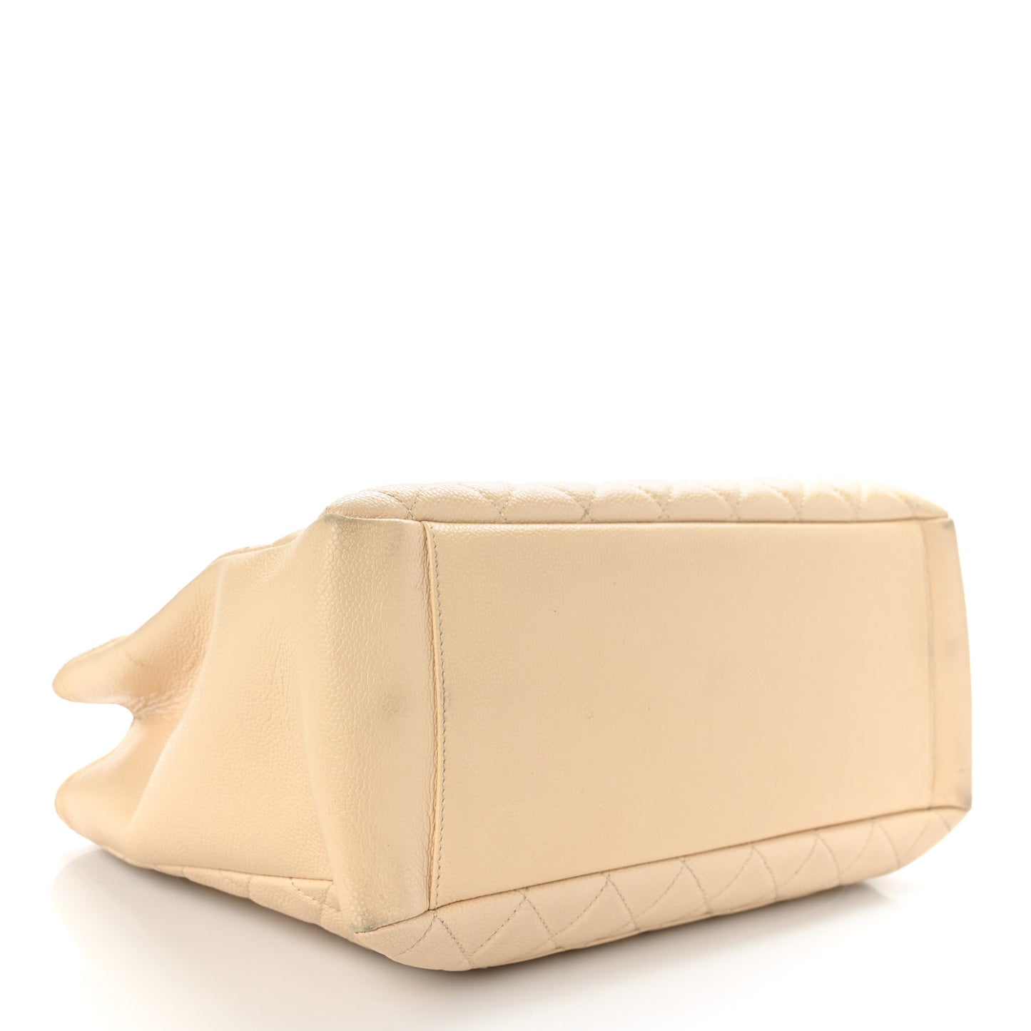 Caviar Quilted Grand Shopping Tote GST Beige Clair