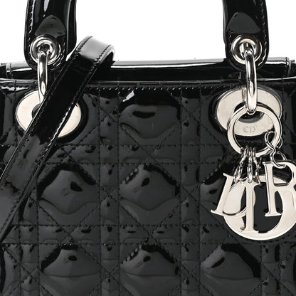 Christian Dior Patent Cannage Mini Lady Dior Black 7 of 10