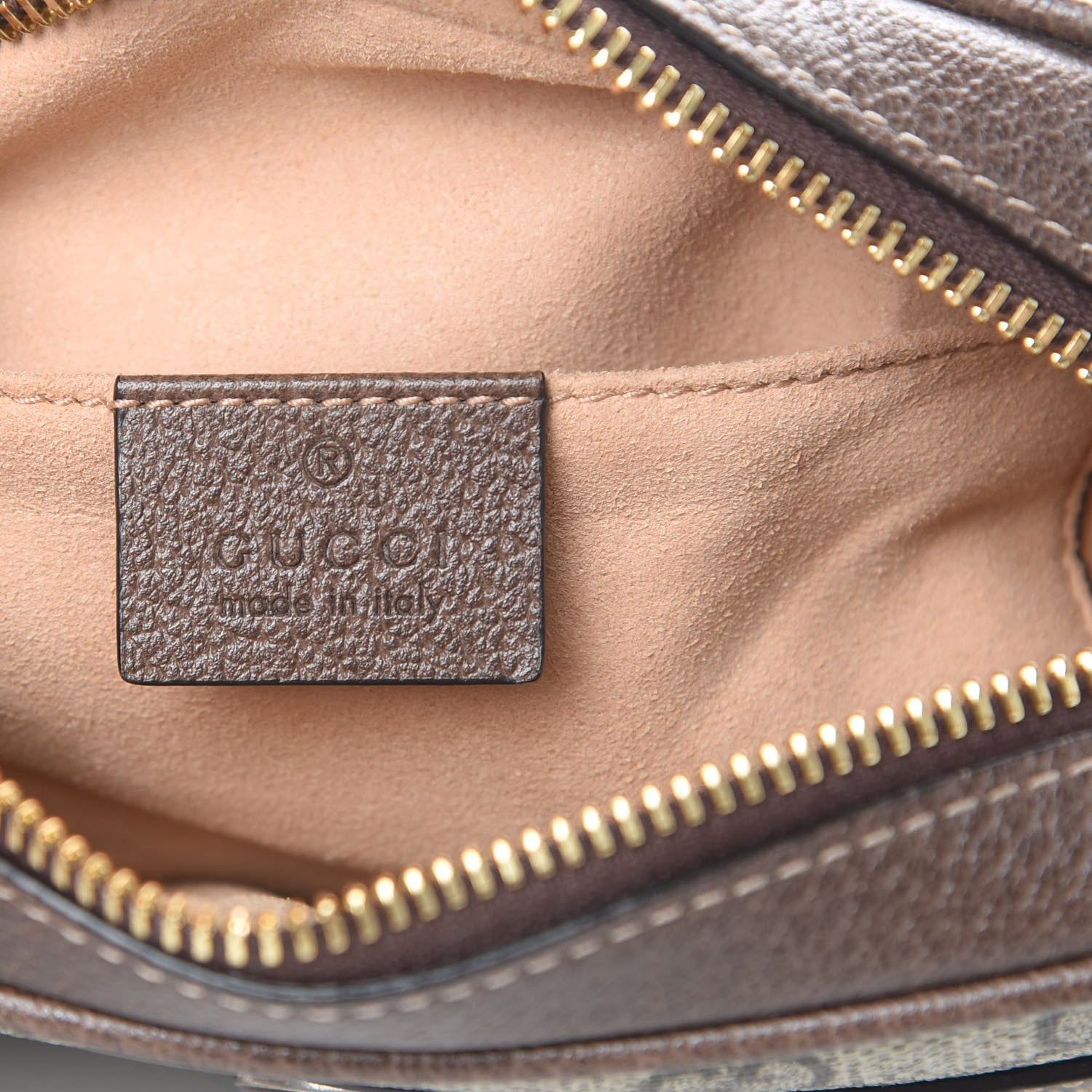 Gucci GG Supreme Monogram Web Mini Ophidia Shoulder Bag Brown 6 of 10