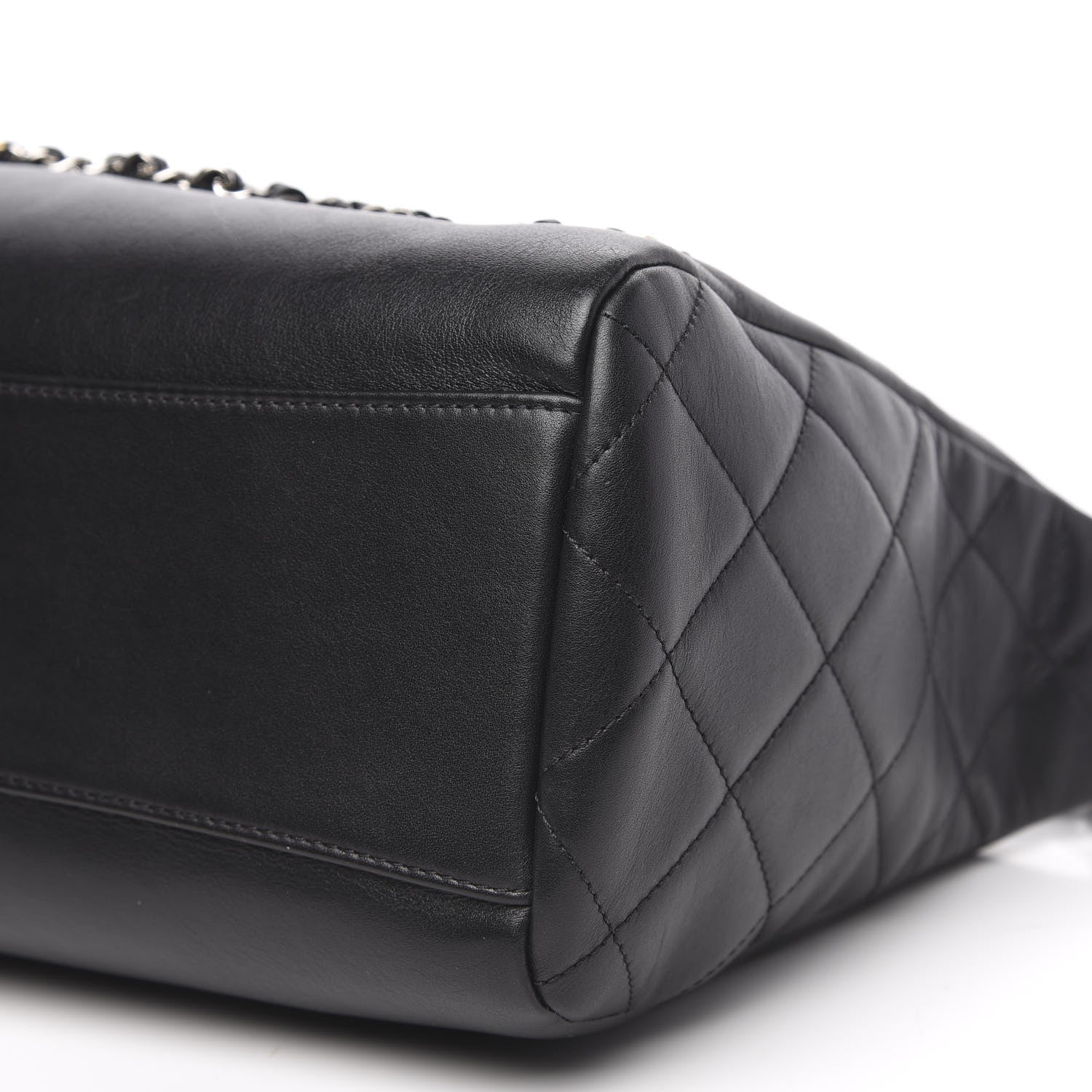 Chanel Calfskin Chain 20s Signature Hobo Black 10 of 12