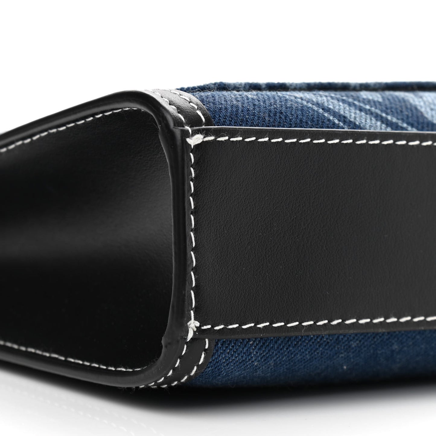 Denim Smooth Calfskin Mini Pocket Bag Blue