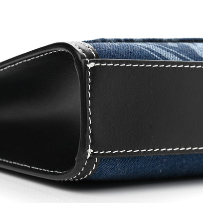 Burberry Denim Smooth Calfskin Mini Pocket Bag Blue 9 of 10
