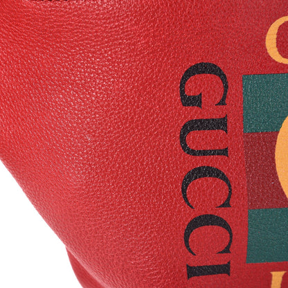 Gucci Grained Calfskin Logo Belt Bag Hibiscus Red 8 of 9