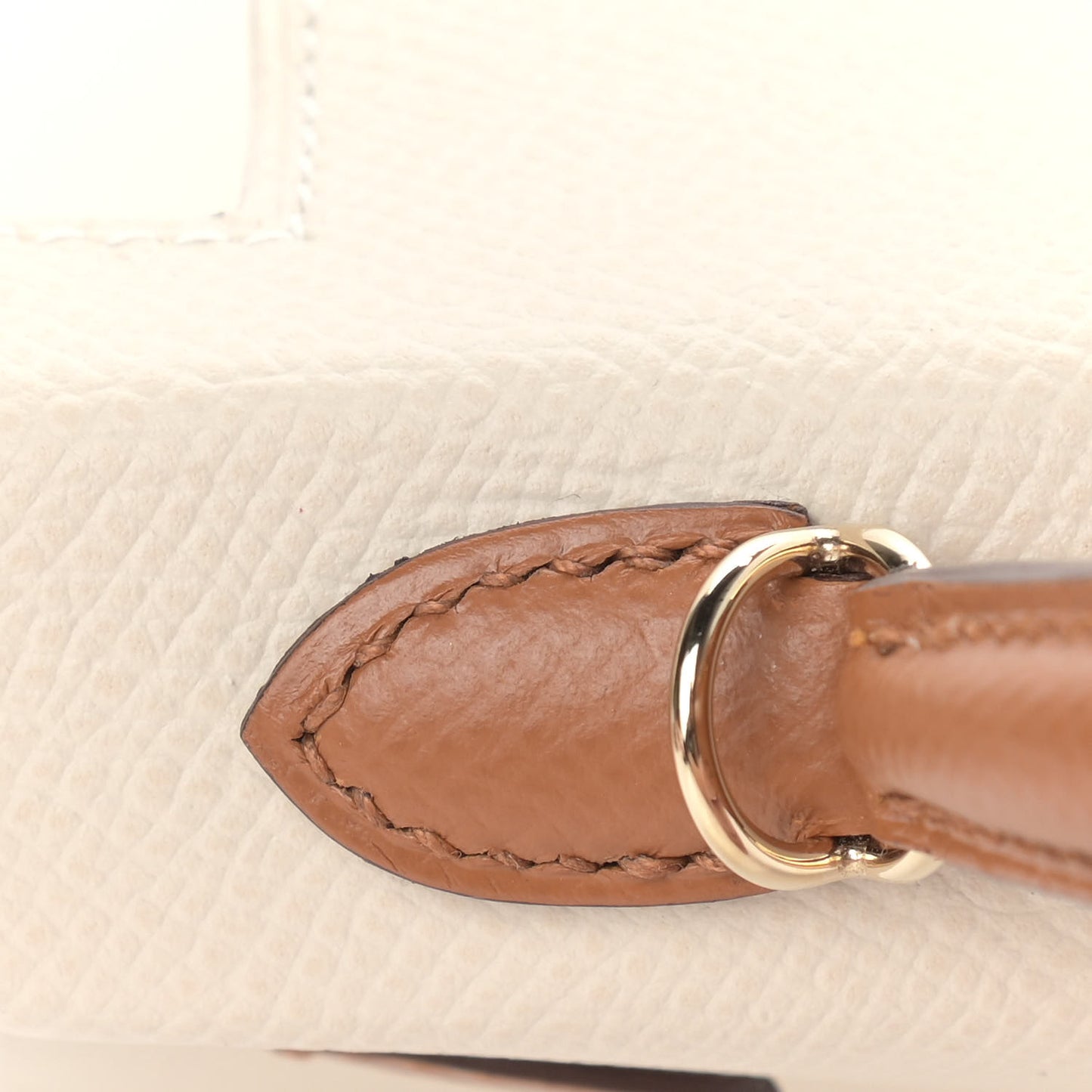 Epsom Mini Horseshoe Kelly Sellier 20 Craie Sesame