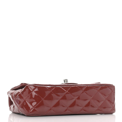Chanel Patent Calfskin Quilted Mini Rectangular Flap Dark Red 3 of 10