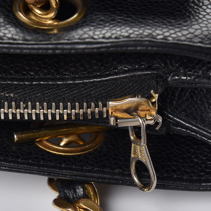 Chanel Caviar Flap Shoulder Bag Black 18 of 24
