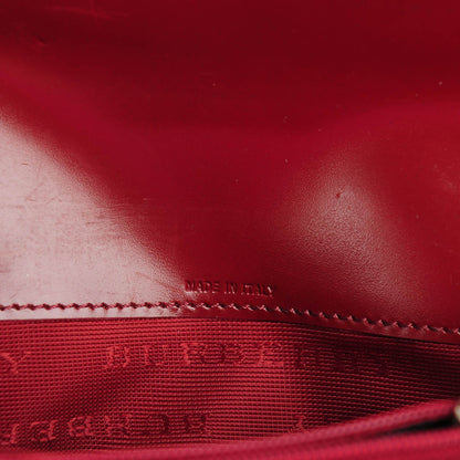 Burberry Haymarket Check Continental Wallet Red 7 of 8