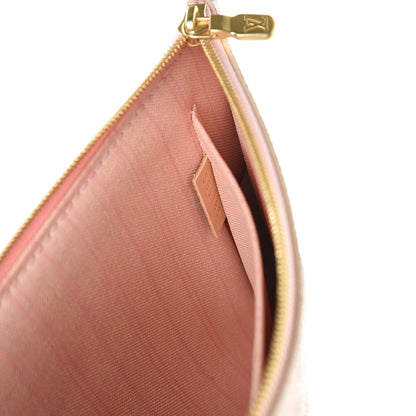 Louis Vuitton Damier Azur Neverfull MM GM Pochette Rose Ballerine 7 of 7