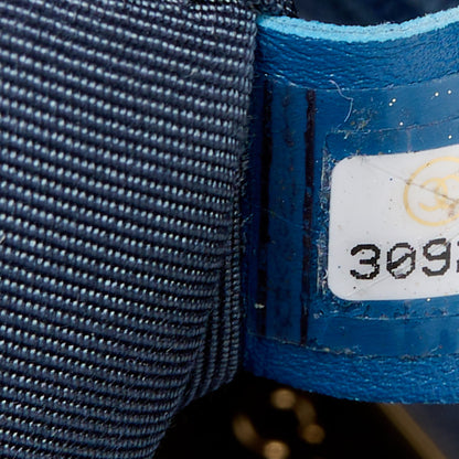 Chanel Calfskin Crochet Medium Chanel 19 Flap Blue 7 of 10