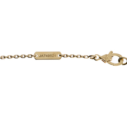 Van Cleef & Arpels 18K Yellow Gold Mother of Pearl Vintage Alhambra Pendant Necklace 6 of 6