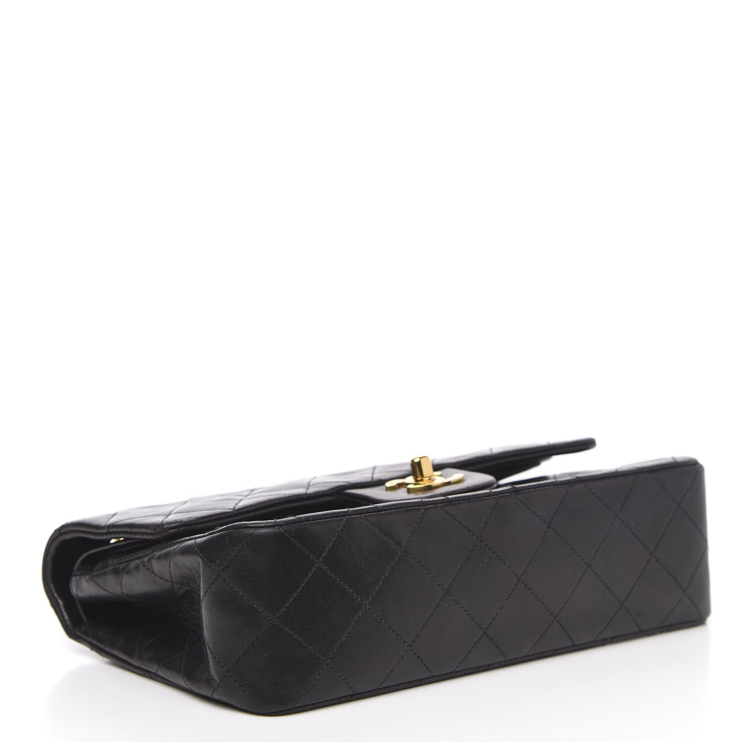 Chanel Lambskin Quilted Small Double Flap Black 3 of 14
