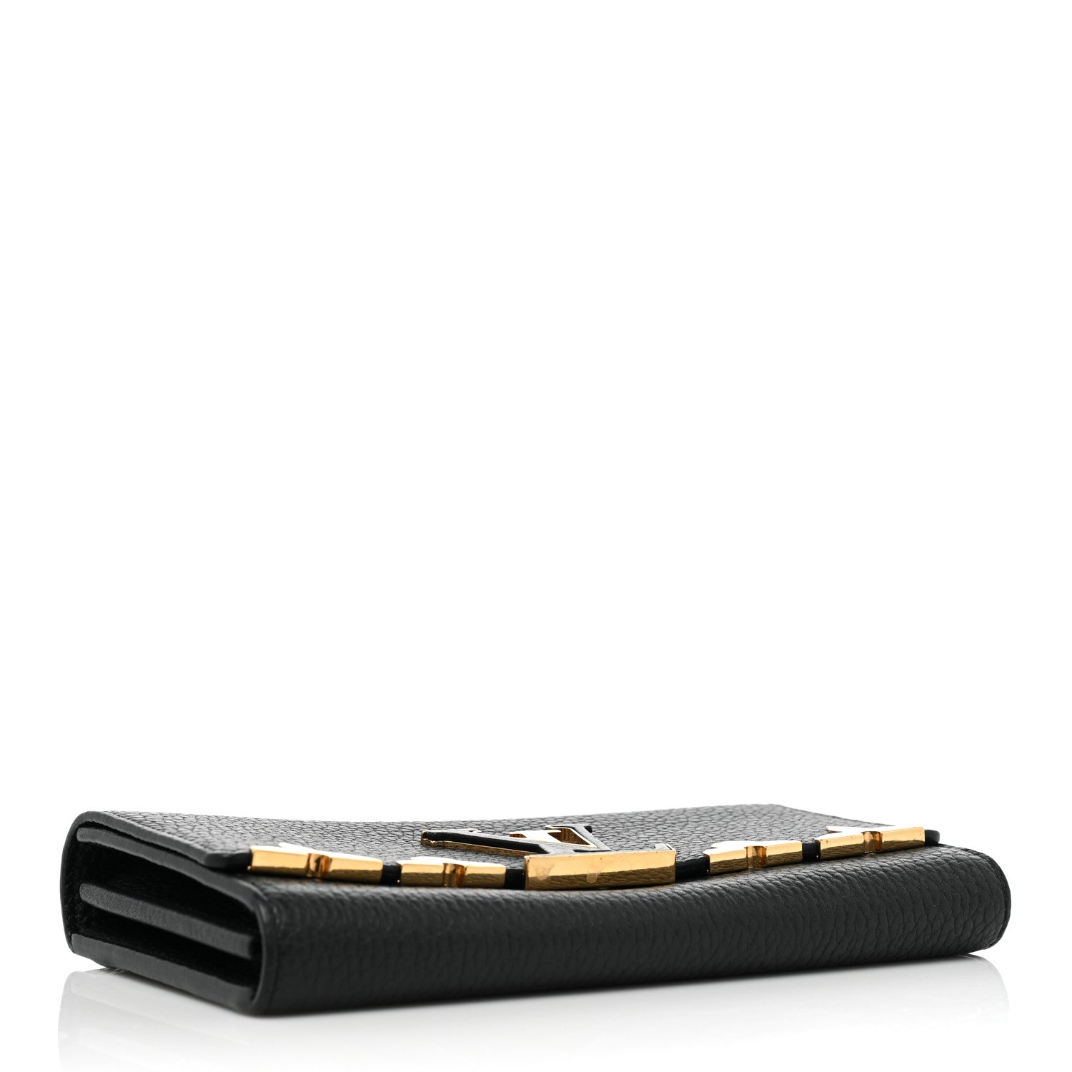 Louis Vuitton Taurillon Embellished Capucines Long Wallet Black 4 of 11