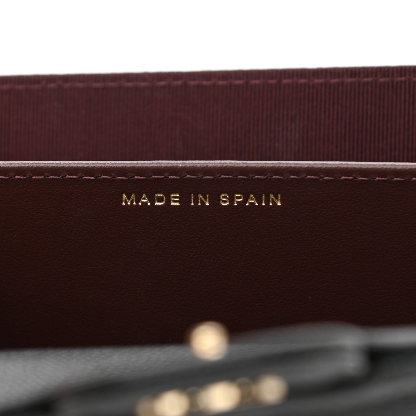 Caviar Quilted Flap Card Holder Black