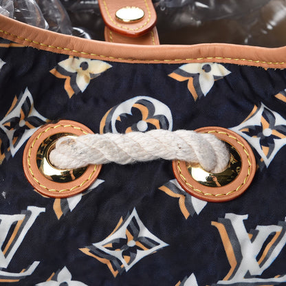 Louis Vuitton Nylon Monogram Cruise Bulles MM Navy 8 of 8