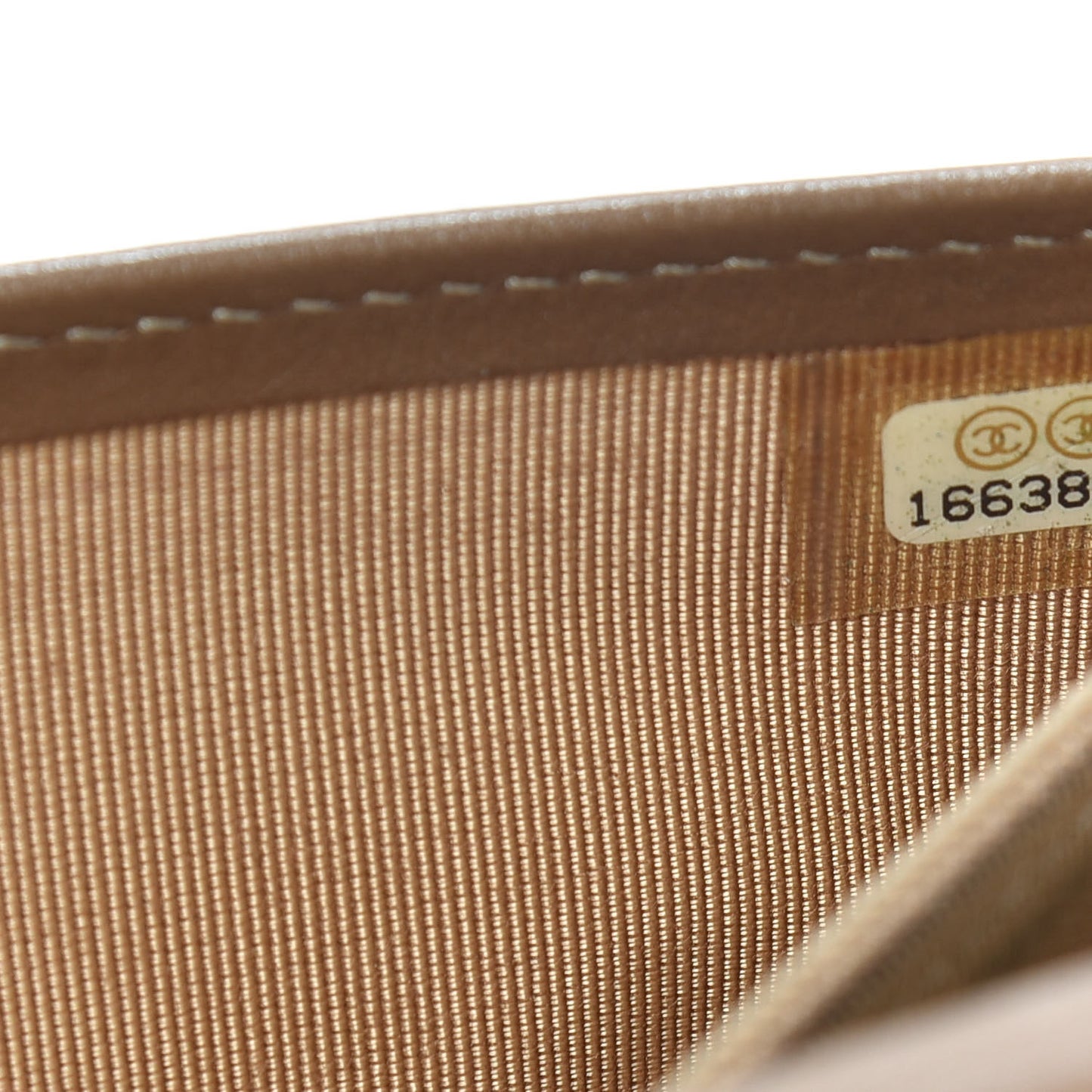 Metallic Aged Calfskin Stitched Reissue Flap Wallet Bronze