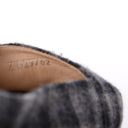 Chanel Flannel CC Espadrilles 37 Dark Grey Black 9 of 11