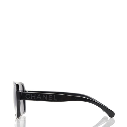 Chanel Acetate Polarized Square Sunglasses 5408 Black 3 of 8