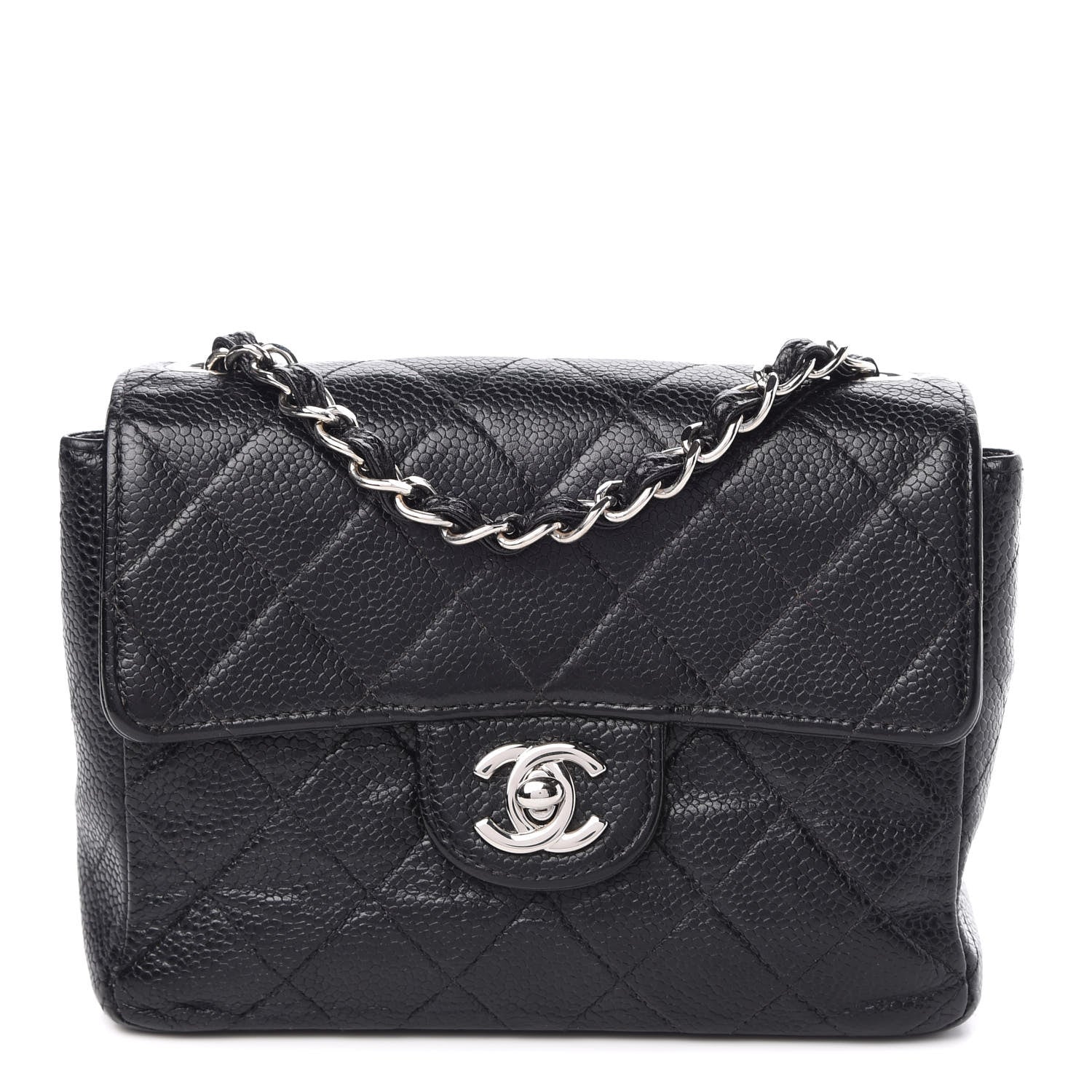 Chanel Caviar Quilted Mini Square Flap Black 1 of 11
