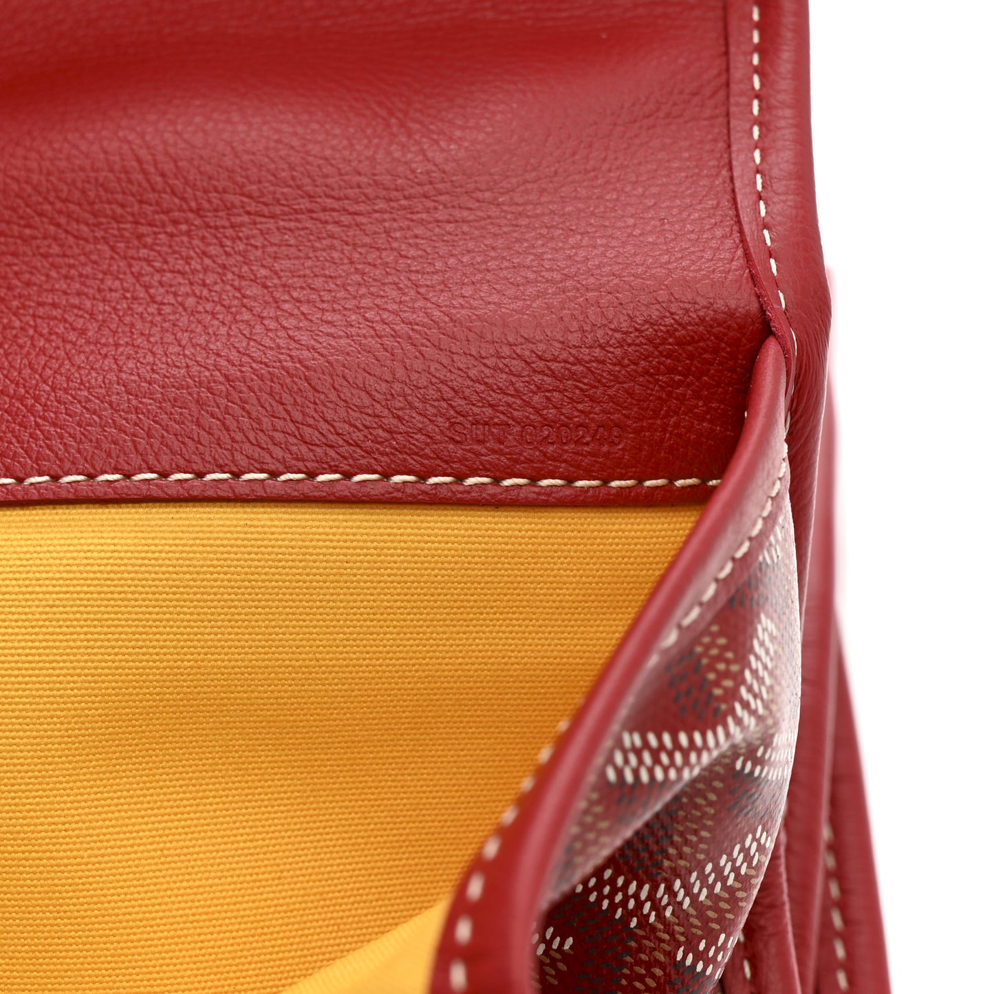 Goyardine Saint Leger Soft Briefcase Backpack Red