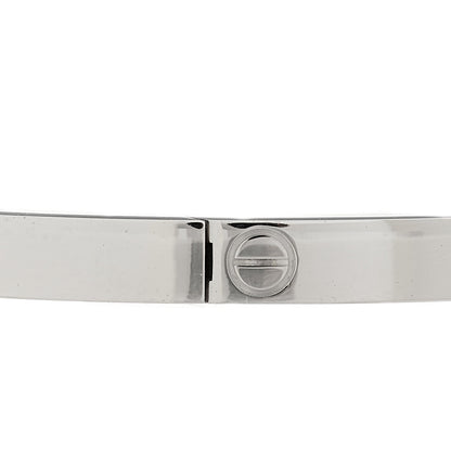 Cartier 18K White Gold 6 Diamond Small LOVE Bracelet 19 5 of 8