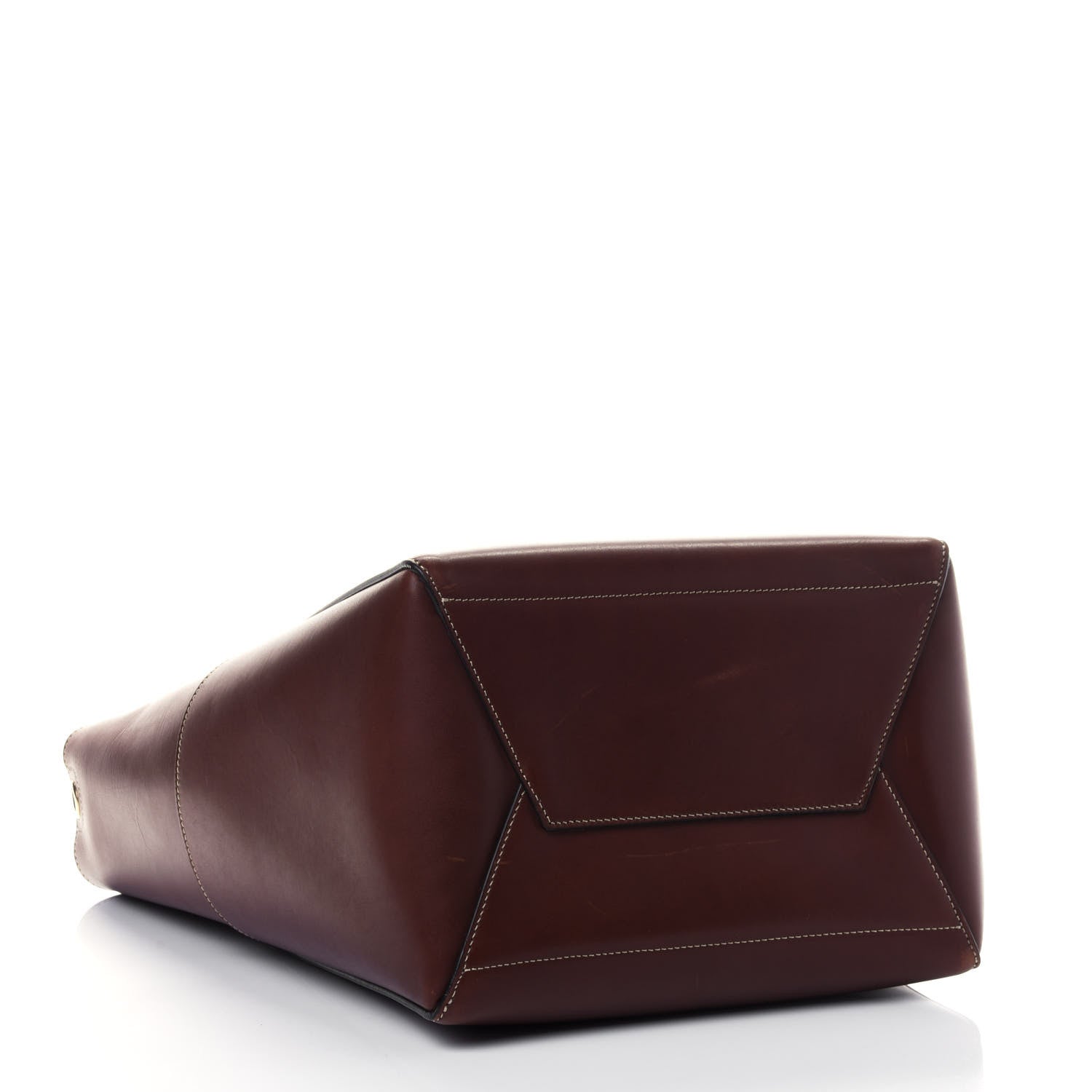Celine Natural Calfskin Seau Sangle Bucket Bag Chestnut 3 of 4