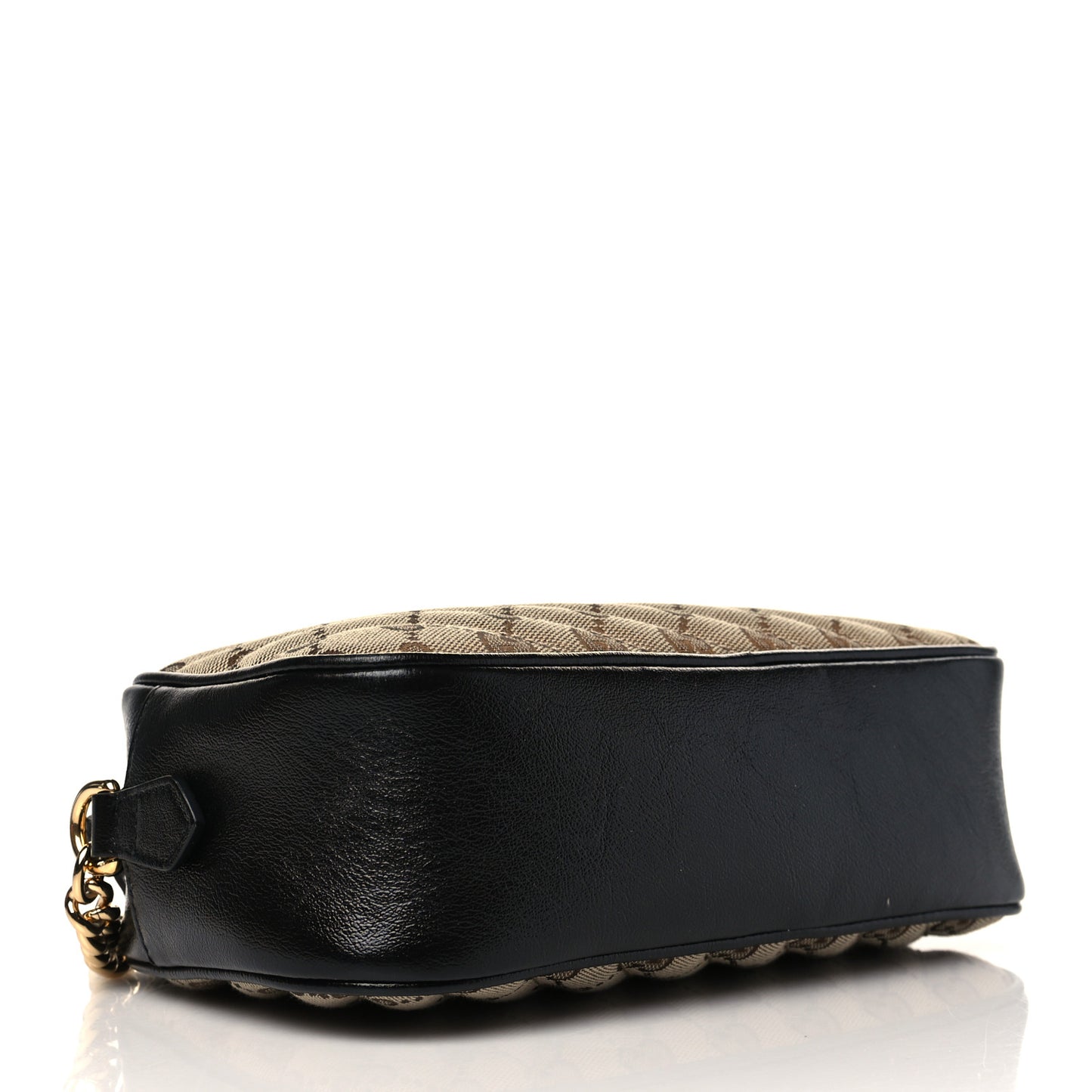 Monogram Matelasse Diagonal Small GG Marmont Chain Shoulder Bag Beige Black