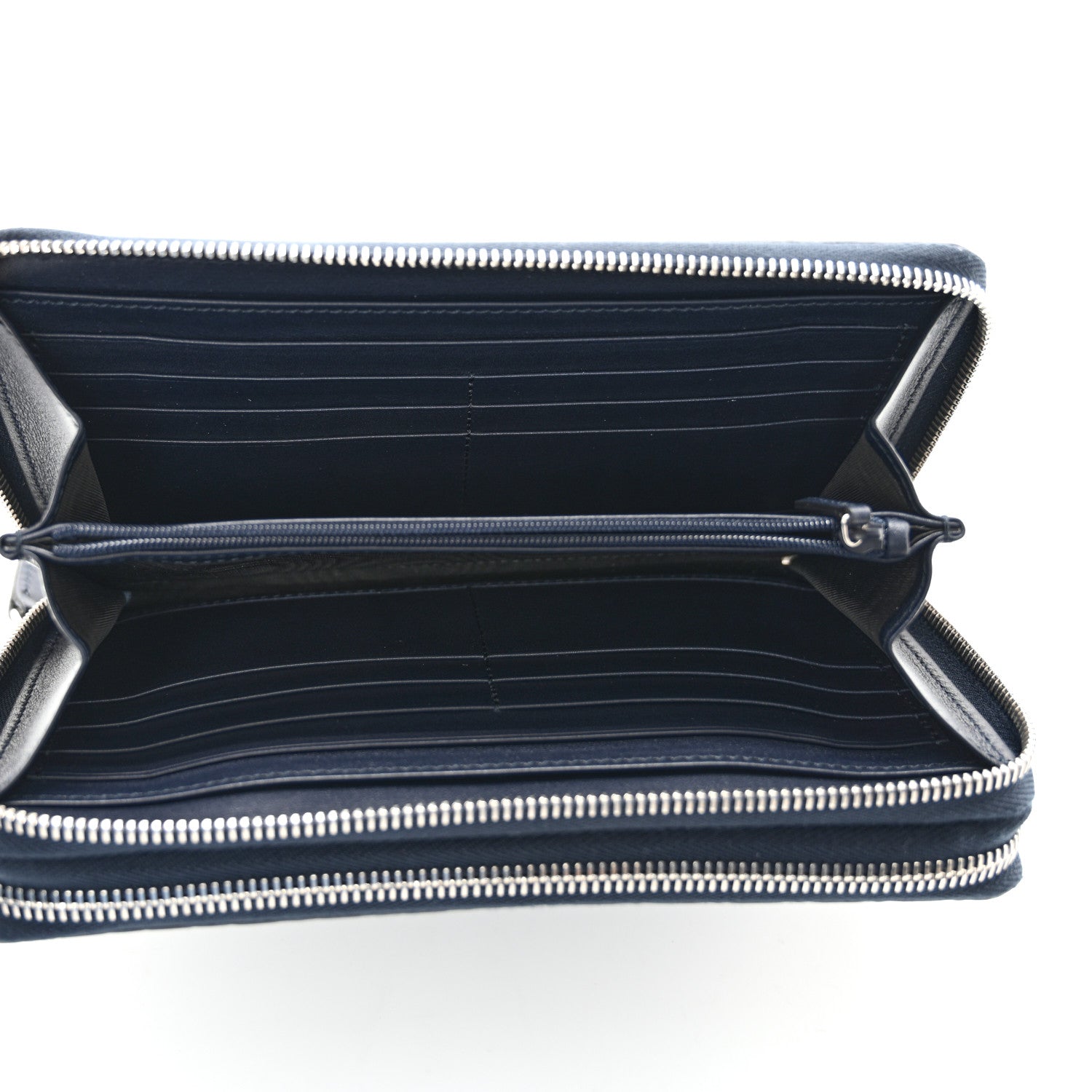 Gucci Microguccissima Zip Around Top Handle Travel Wallet Navy 7 of 14