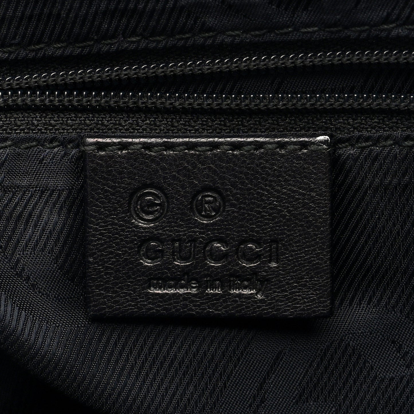 Guccissima Flat Messenger Bag Black