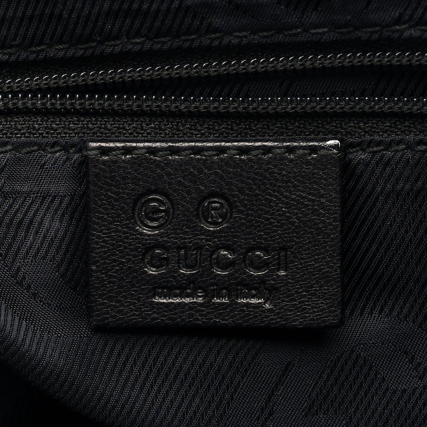 Gucci Guccissima Flat Messenger Bag Black 6 of 10