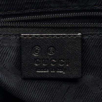 Gucci Guccissima Flat Messenger Bag Black 6 of 10