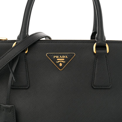 Prada Saffiano Lux Large Galleria Double Zip Tote Black 9 of 14