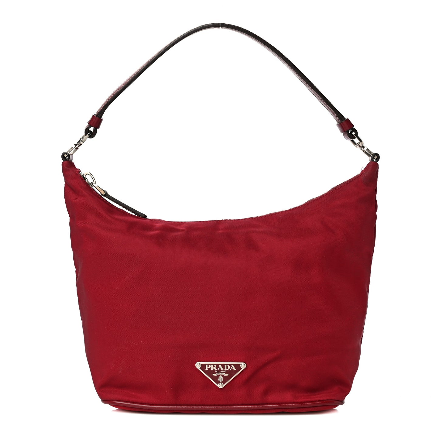 Tessuto Nylon Small Shoulder Bag Red