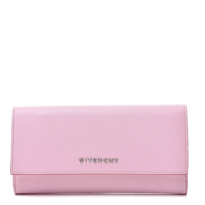 Givenchy Goatskin Pandora Flap Continental Wallet Bright Pink 1 of 11