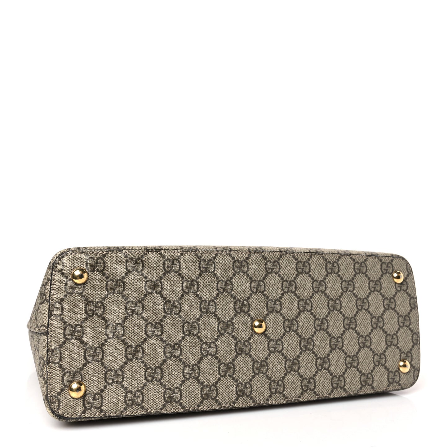 GG Supreme Monogram Small Zip Top Tote Beige Tuscany