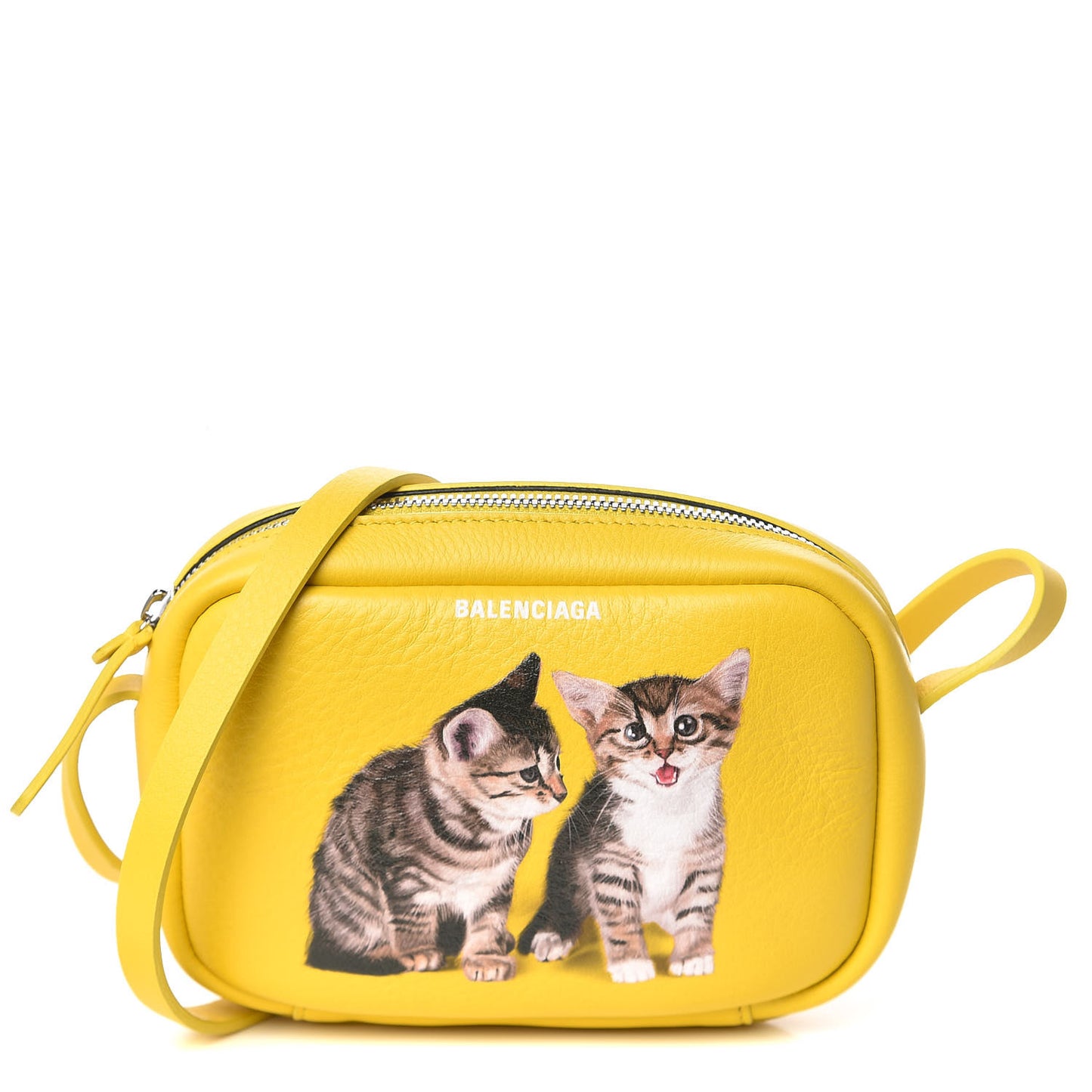 Calfskin XS Everyday Kittens Camera Bag Jaune