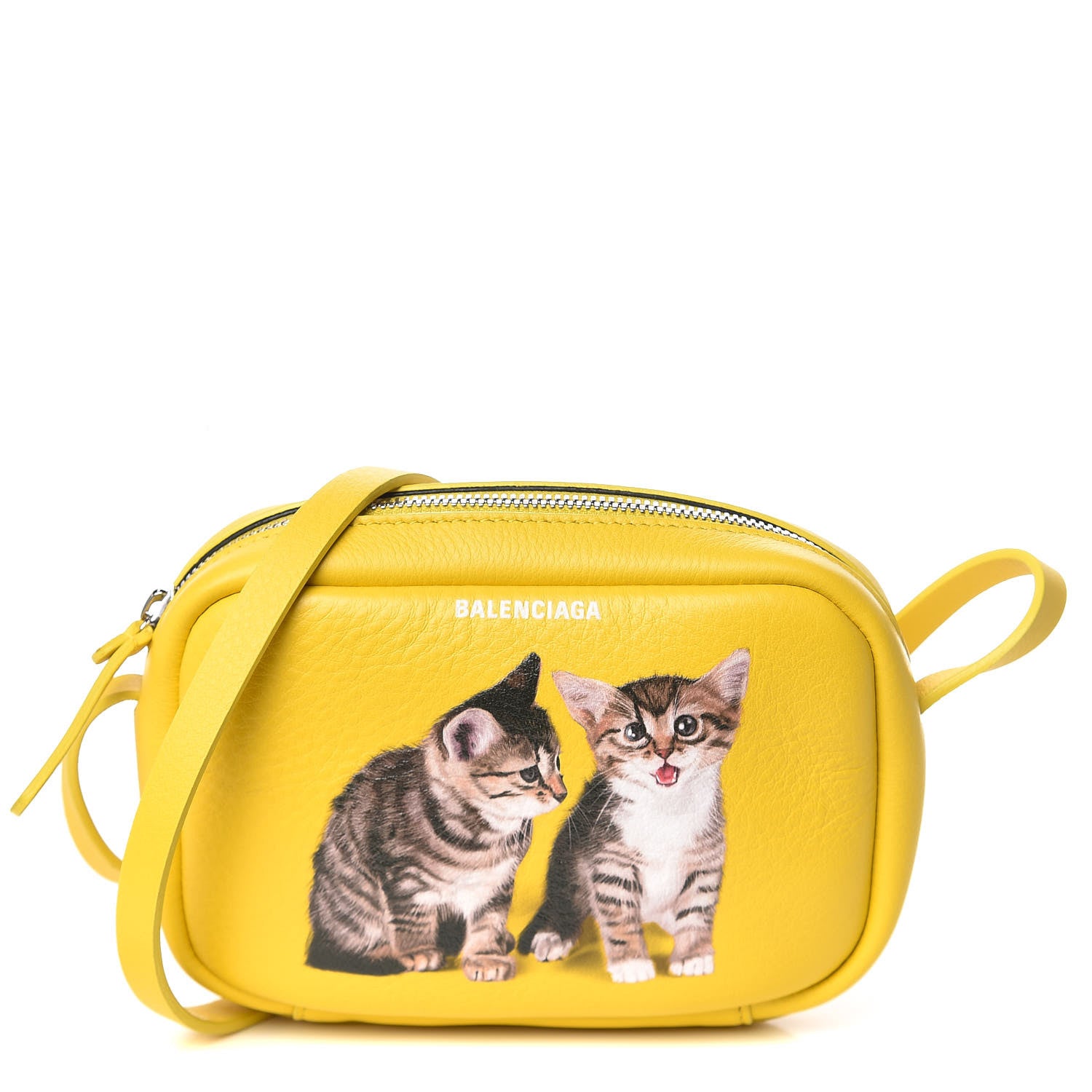 Balenciaga Calfskin XS Everyday Kittens Camera Bag Jaune 1 of 10