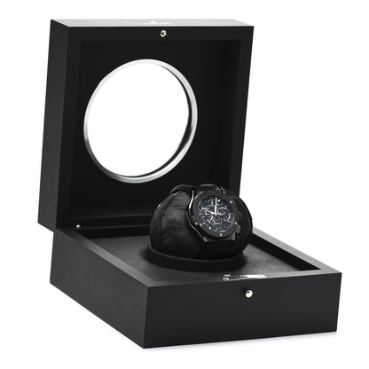 Hublot Titanium Ceramic Alligator 45mm Classic Fusion Aerofusion Chronograph Automatic Watch Black 525.CM.0170.RX 7 of 7