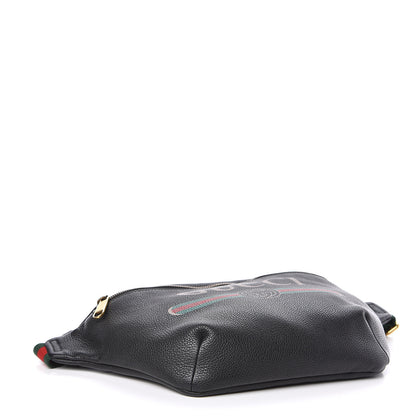 Gucci Grained Calfskin Logo Belt Bag Black 4 of 10