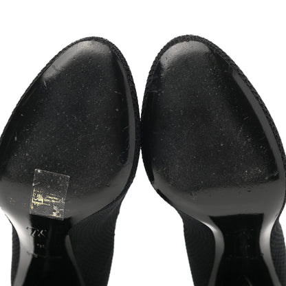 Louis Vuitton Monogram Stretch Fabric Silhouette Ankle Boots 36 Black 11 of 11