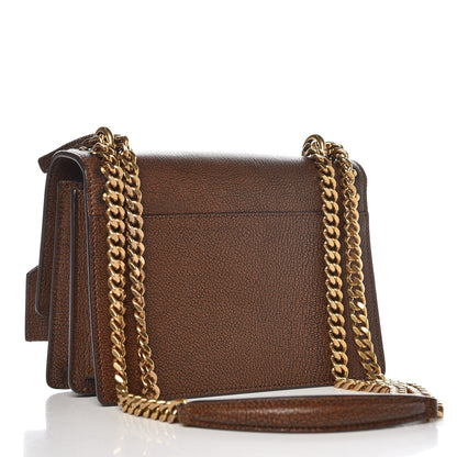 Saint Laurent Calfskin Studded Small Monogram Sunset Brown 3 of 7