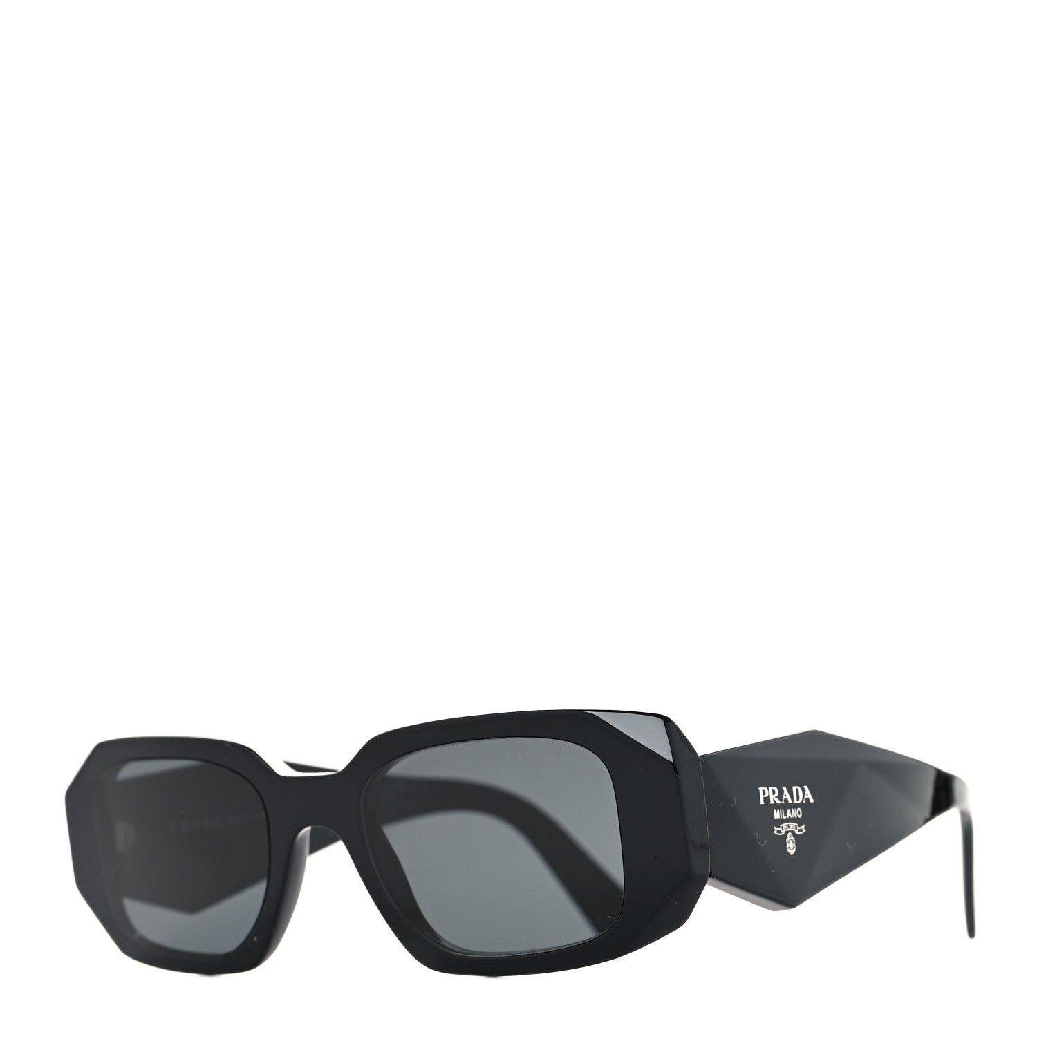 Prada Acetate Symbole Sunglasses SPR 17W Black 1 of 6