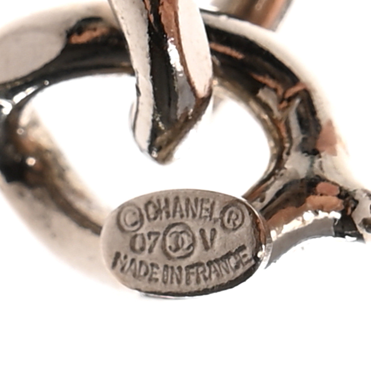 Chanel Metal CC Chain Logo Belt Silver 3 of 5