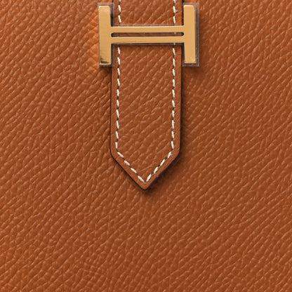 Hermes Epsom Bearn Compact Wallet Gold 7 of 8