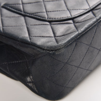 Chanel Lambskin Quilted Medium Double Flap Navy 11 of 13