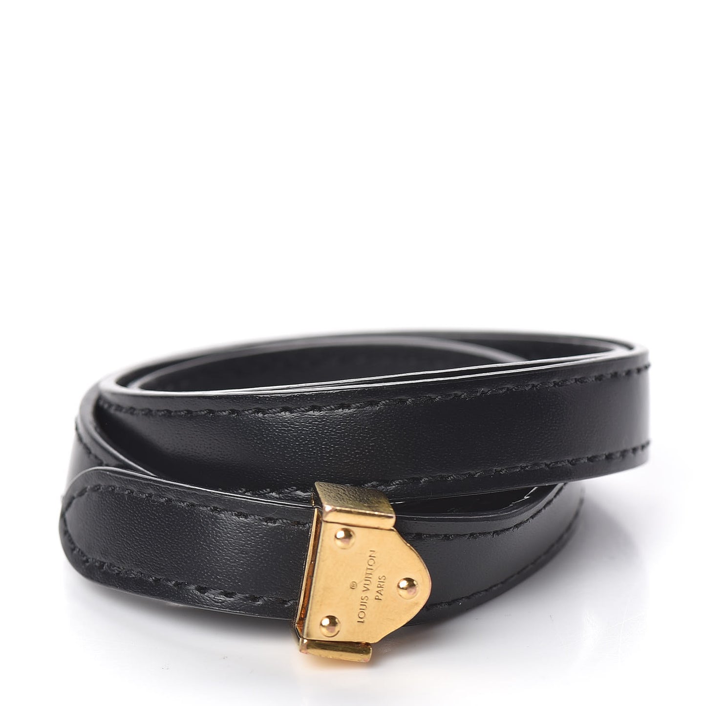 Calfskin Box It Bracelet 17 Black