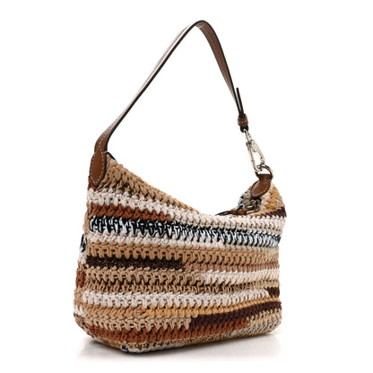 Miu Miu Fabric Crochet Mini Spirit Bag Naturale Multicolor 2 of 8