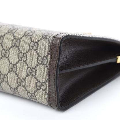 Gucci GG Supreme Monogram Web Medium Ophidia Chain Shoulder Bag Brown 7 of 10